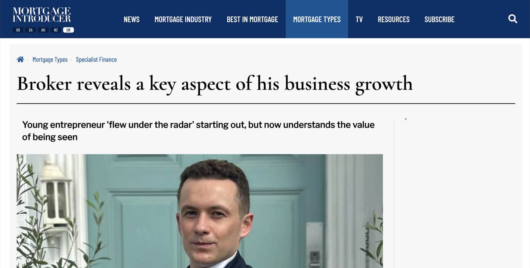 Mortgage Introducer Feature Orton Financial Feature in Mortgage Solutions